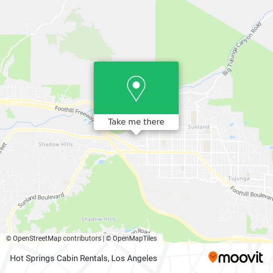 Mapa de Hot Springs Cabin Rentals