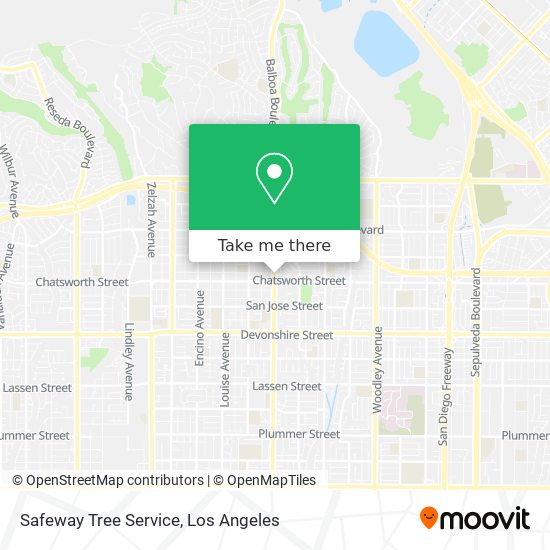 Mapa de Safeway Tree Service