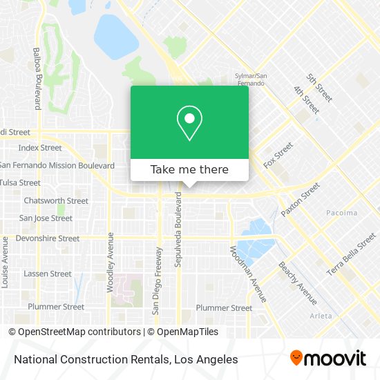 National Construction Rentals map