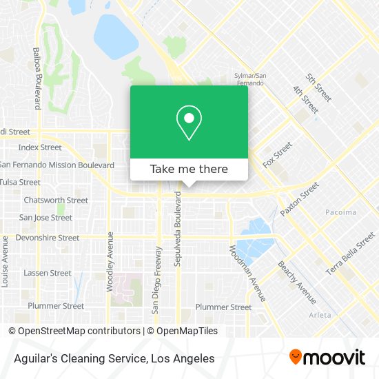 Aguilar's Cleaning Service map