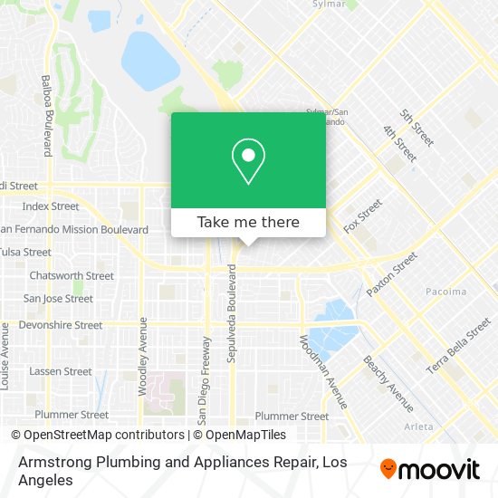 Armstrong Plumbing and Appliances Repair map