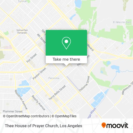 Mapa de Thee House of Prayer Church
