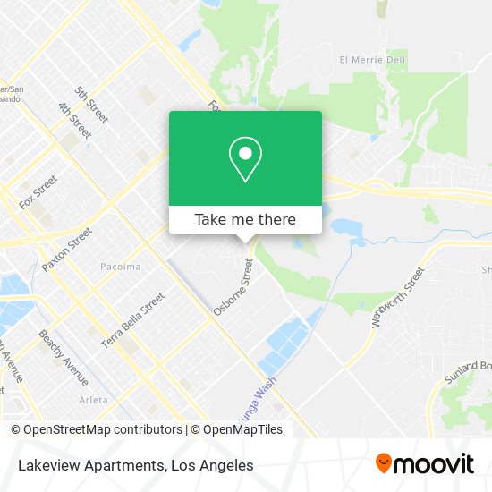 Mapa de Lakeview Apartments