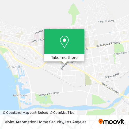 Mapa de Vivint Automation Home Security