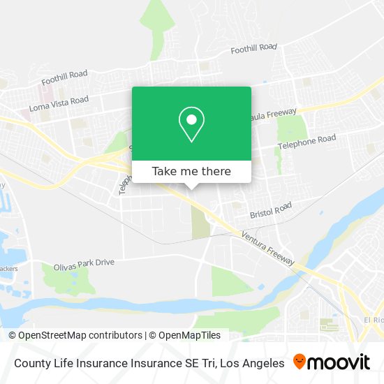 County Life Insurance Insurance SE Tri map