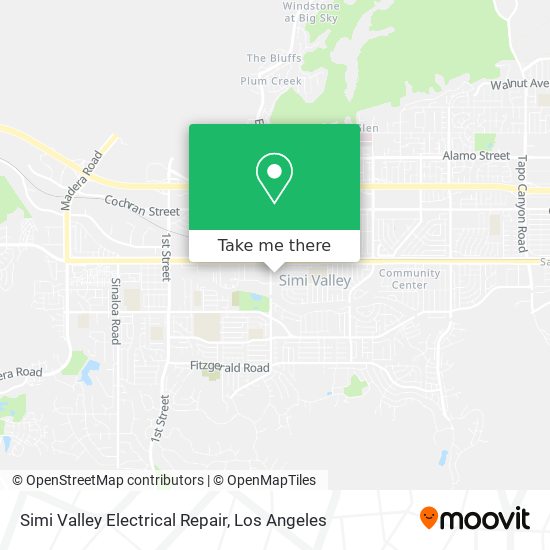 Simi Valley Electrical Repair map