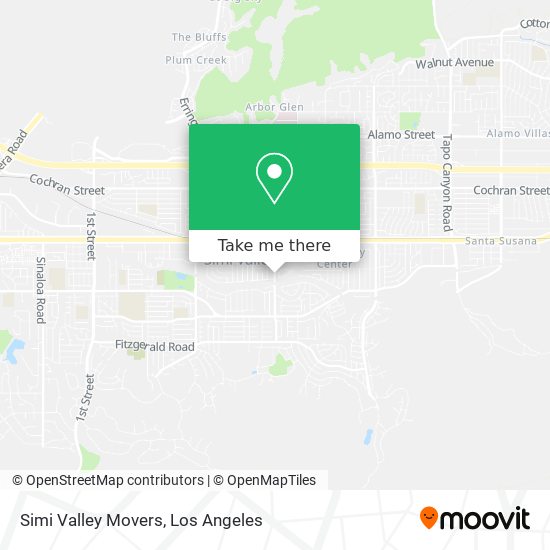 Simi Valley Movers map