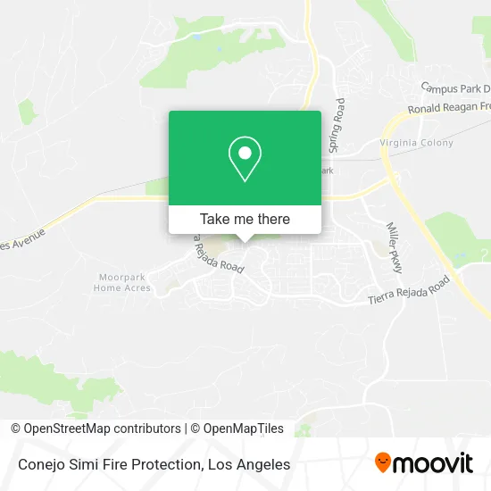 Mapa de Conejo Simi Fire Protection