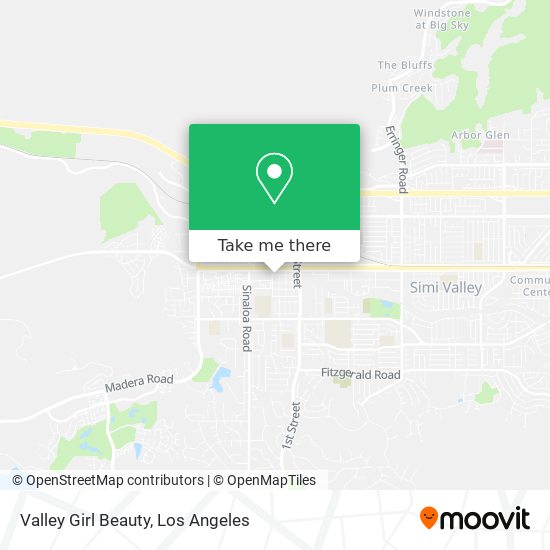 Valley Girl Beauty map