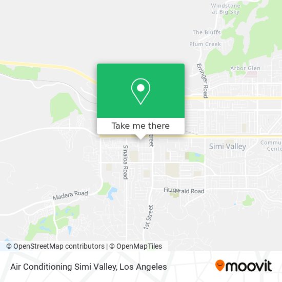 Air Conditioning Simi Valley map