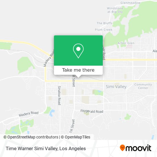 Time Warner Simi Valley map