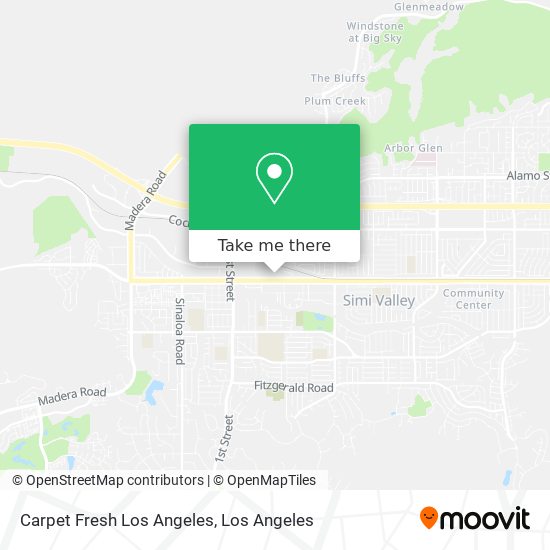 Mapa de Carpet Fresh Los Angeles