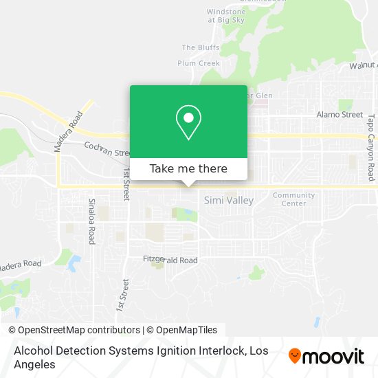 Alcohol Detection Systems Ignition Interlock map