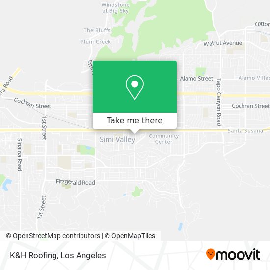 K&H Roofing map
