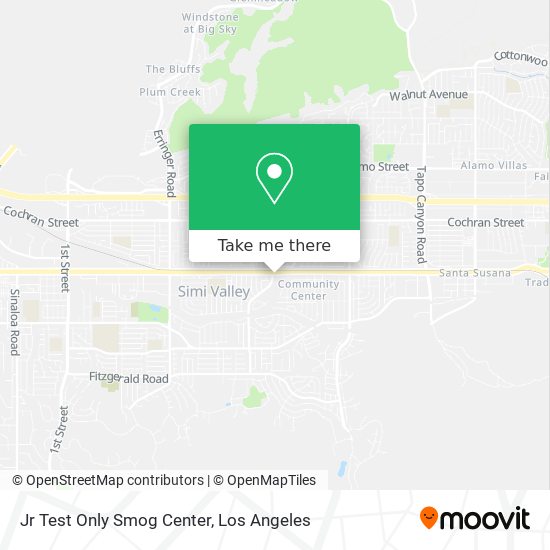 Jr Test Only Smog Center map