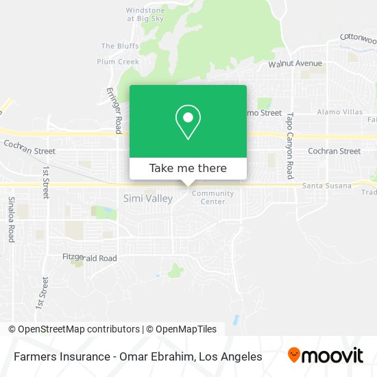 Farmers Insurance - Omar Ebrahim map