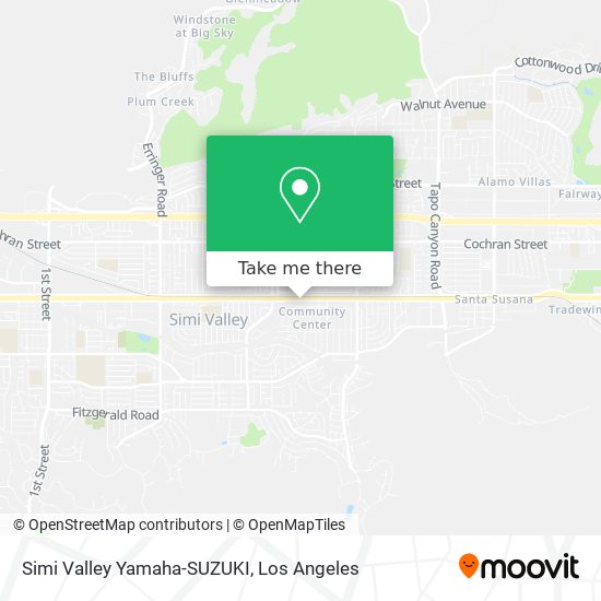 Simi Valley Yamaha-SUZUKI map