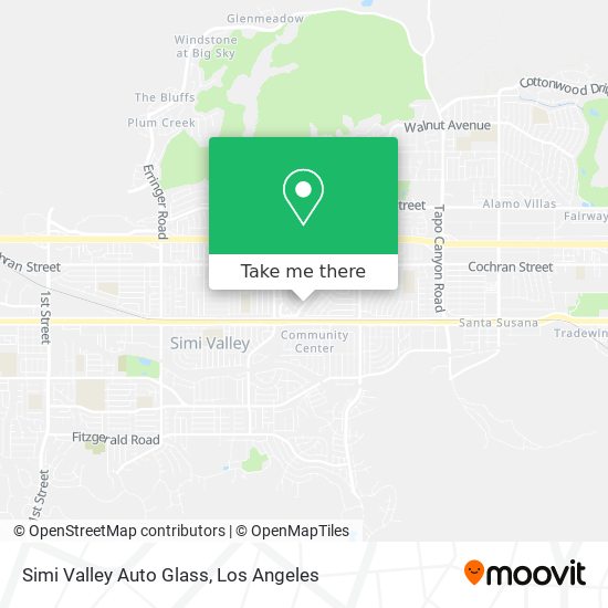 Simi Valley Auto Glass map