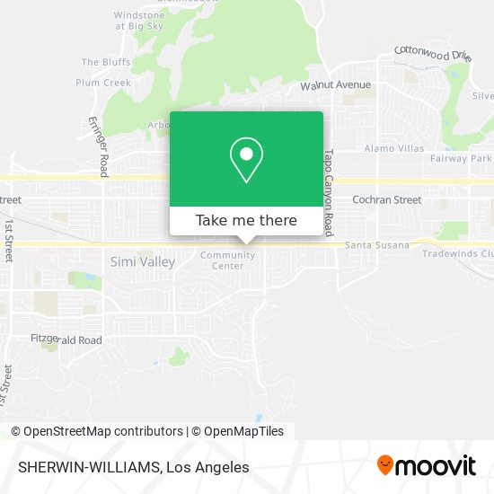 SHERWIN-WILLIAMS map