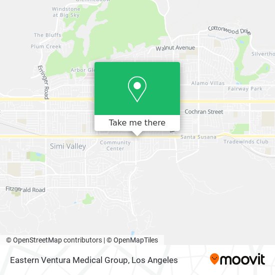 Mapa de Eastern Ventura Medical Group