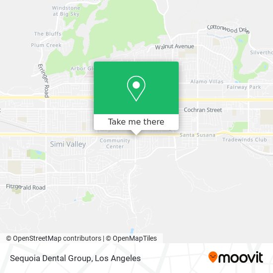 Mapa de Sequoia Dental Group