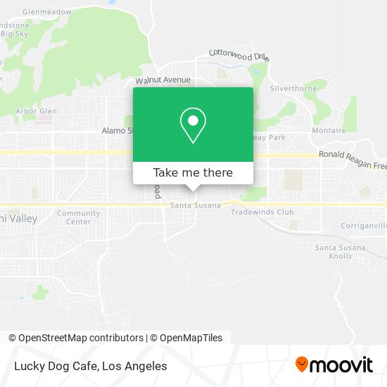 Mapa de Lucky Dog Cafe