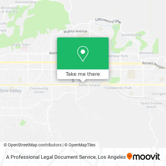 Mapa de A Professional Legal Document Service