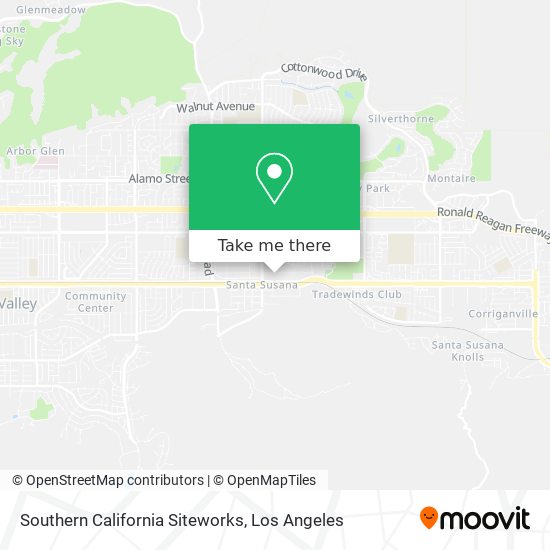 Southern California Siteworks map