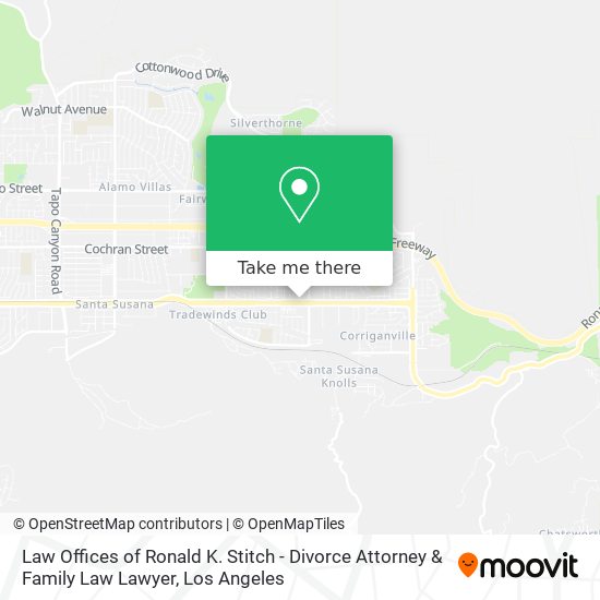 Mapa de Law Offices of Ronald K. Stitch - Divorce Attorney & Family Law Lawyer