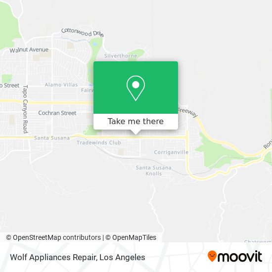 Mapa de Wolf Appliances Repair