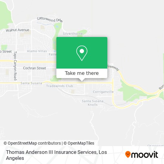 Mapa de Thomas Anderson III Insurance Services