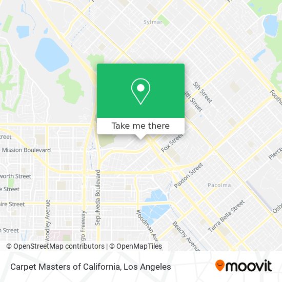 Carpet Masters of California map