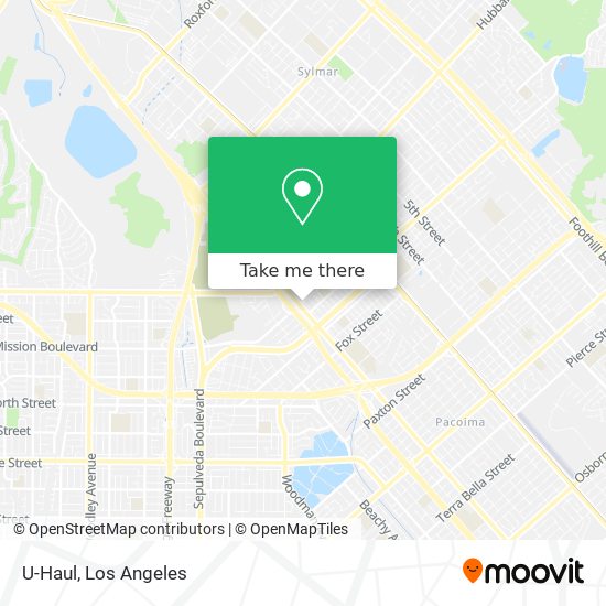 U-Haul map