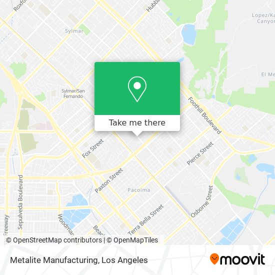 Mapa de Metalite Manufacturing