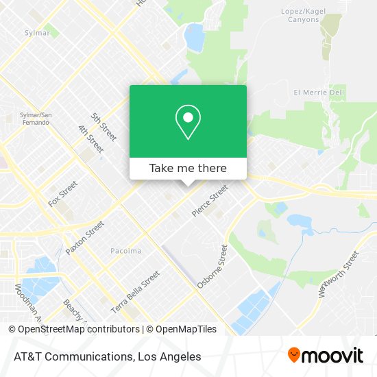 AT&T Communications map