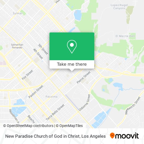 New Paradise Church of God in Christ map