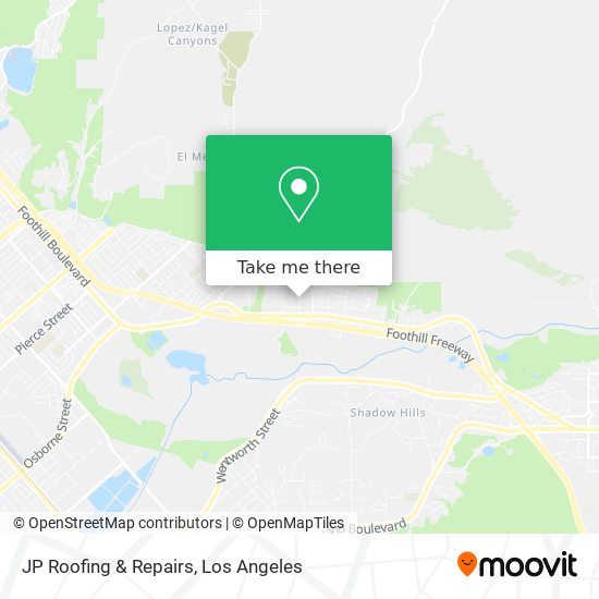 JP Roofing & Repairs map