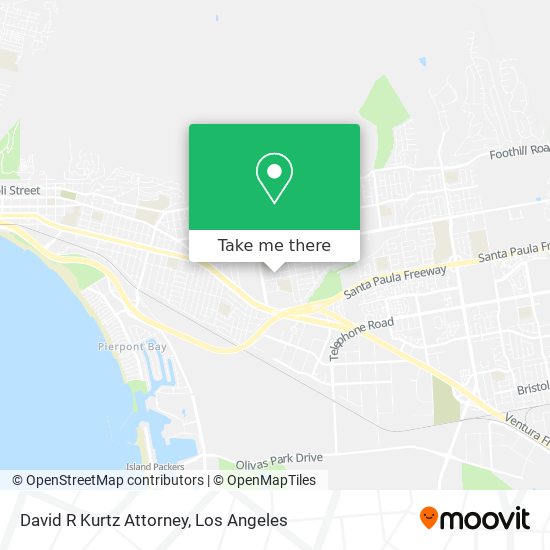 David R Kurtz Attorney map