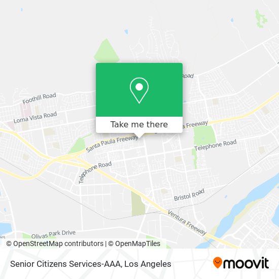 Senior Citizens Services-AAA map
