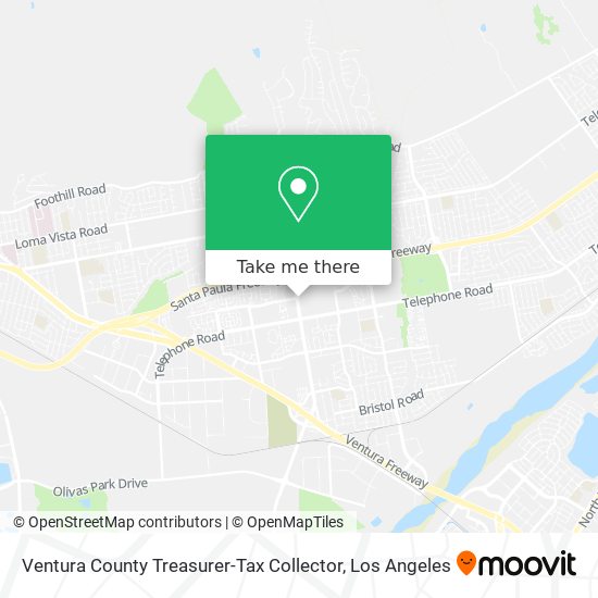 Ventura County Treasurer-Tax Collector map