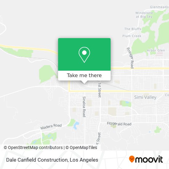 Dale Canfield Construction map