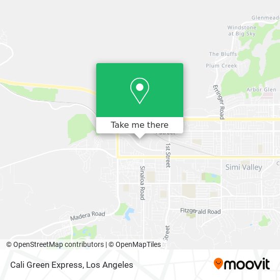 Cali Green Express map