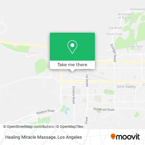 Mapa de Healing Miracle Massage