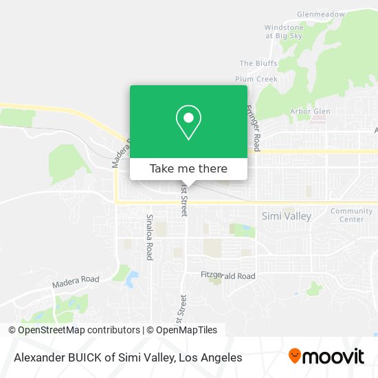 Alexander BUICK of Simi Valley map