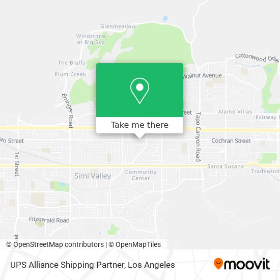 UPS Alliance Shipping Partner map