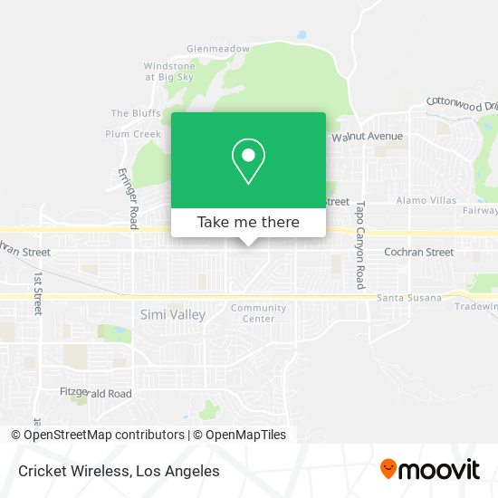 Cricket Wireless map