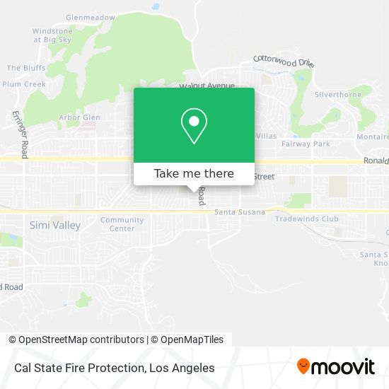 Mapa de Cal State Fire Protection