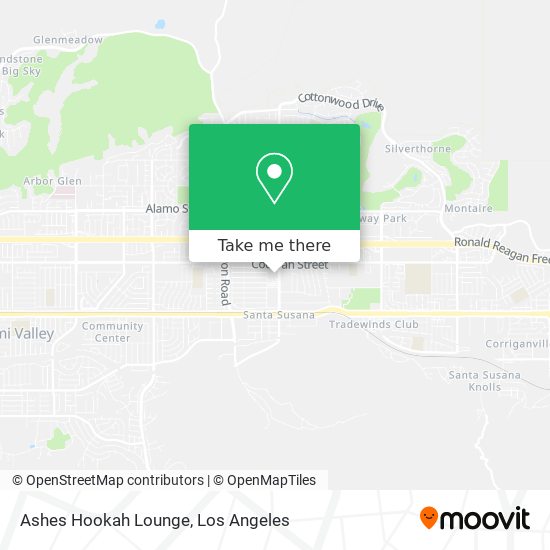 Ashes Hookah Lounge map