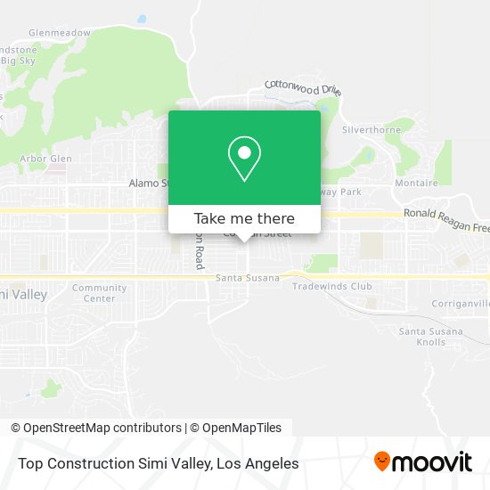 Top Construction Simi Valley map