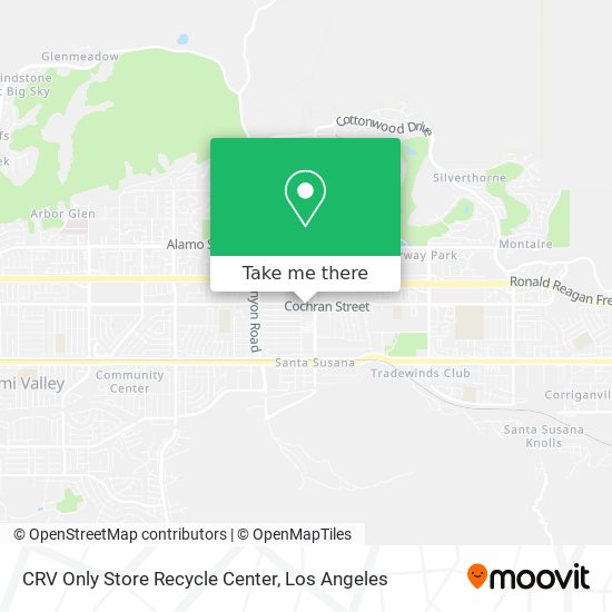 CRV Only Store Recycle Center map